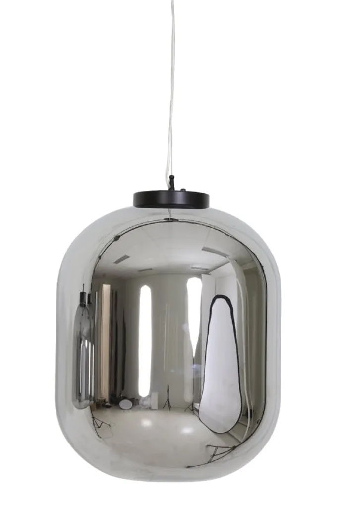 Light en Living Hanglamp JULIA Glas Smoke van Light & Living