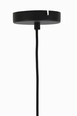 Light en Living Hanglamp LEKAR zwart met smoke glas - Ø22x52 cm