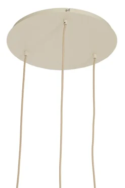 Light en Living Hanglamp 3L Ø38x34 cm TUFIA linnen cream
