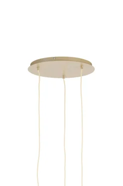 Light en Living Hanglamp 3L Ø38x34 cm TUFIA linnen naturel