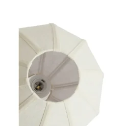 Light en Living Hanglamp 5L Ø76x140 cm HUXI naturel houtprint + linnen crème