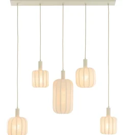 Light en Living Hanglamp 5L 105x19,5x123 cm TUFIA linnen cream