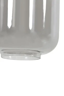 Light en Living Hanglamp 3L 100x22x32 cm LEKAR antiek brons met smoke glas