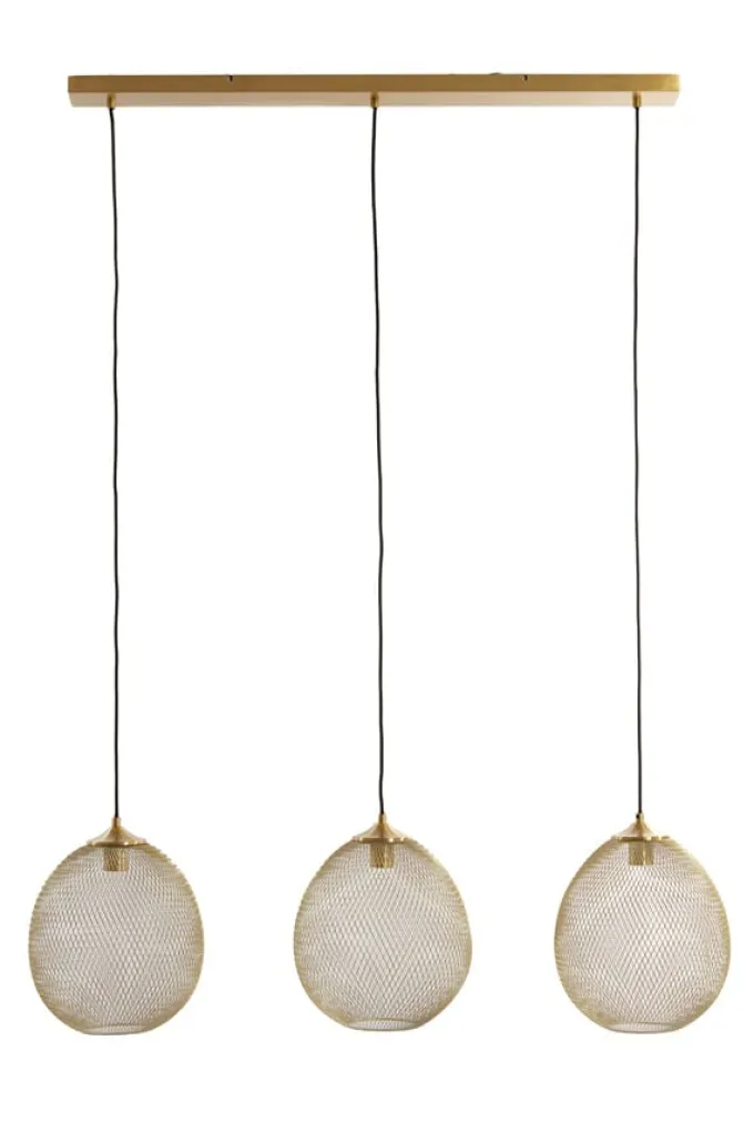Light en Living Hanglamp 3L 104x30x34 cm MOROC Goud