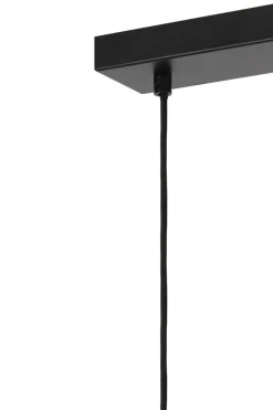 Light en Living Hanglamp 5L 110x22x32 cm LEKAR antiek brons met smoke glas