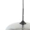 Light en Living Hanglamp MAYSON mat zwart met smoke glas - Diverse maten