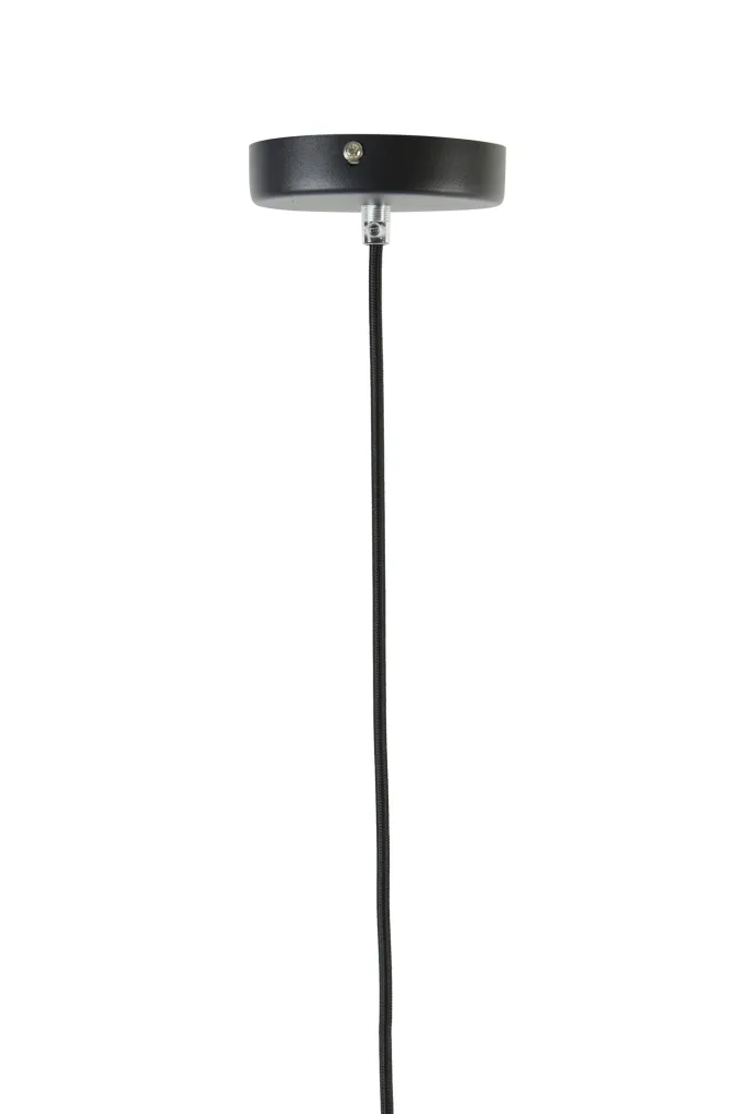 Light en Living Hanglamp MAYSON mat zwart met smoke glas - Diverse maten