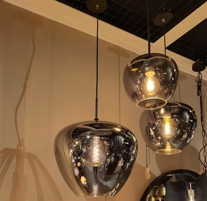 Light en Living Hanglamp MAYSON mat zwart met smoke glas - Diverse maten