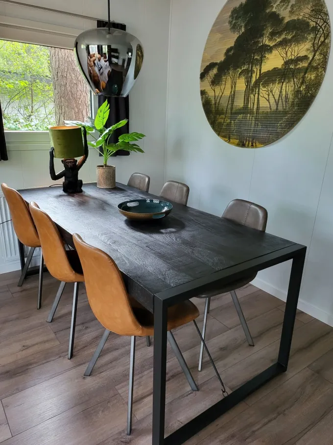 Light en Living Hanglamp MAYSON mat zwart met smoke glas - Diverse maten