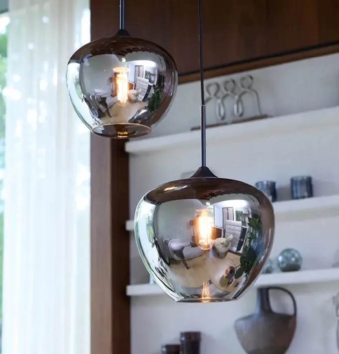 Light en Living Hanglamp MAYSON mat zwart met smoke glas - Diverse maten