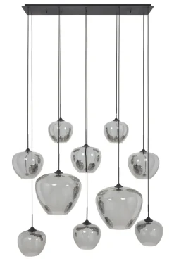 Light en Living Hanglamp Mayson Smoke met 10 lampen - Light & Living