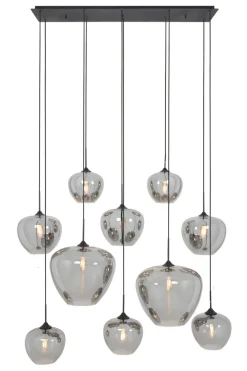 Light en Living Hanglamp Mayson Smoke met 10 lampen - Light & Living