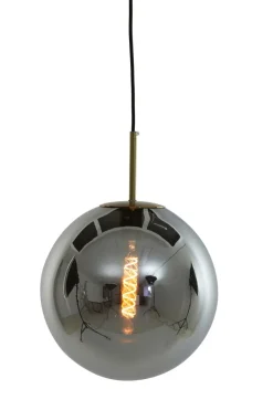 Light en Living Hanglamp MEDINA antiek brons met smoke glas - 2 maten