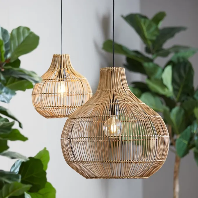 Light en Living Hanglamp PACINO Rotan Donkerbruin Ø30x31,5 cm van Light & Living