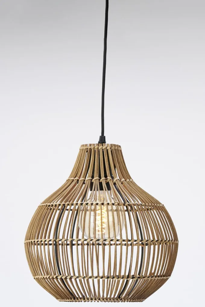 Light en Living Hanglamp PACINO Rotan Donkerbruin Ø30x31,5 cm van Light & Living