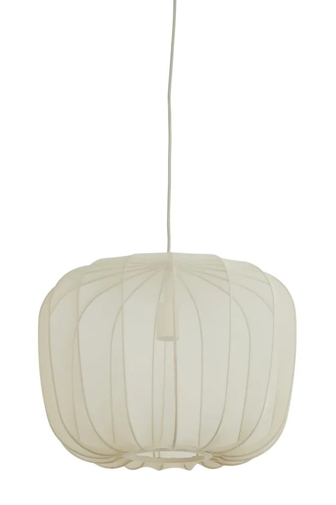 Light en Living Hanglamp PLUMERIA Ø50x37,5 cm - Zand - Light & Living