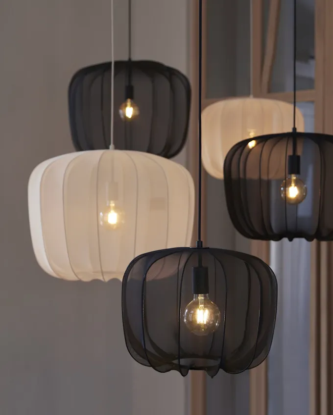 Light en Living Hanglamp PLUMERIA Ø50x37,5 cm - Zand - Light & Living