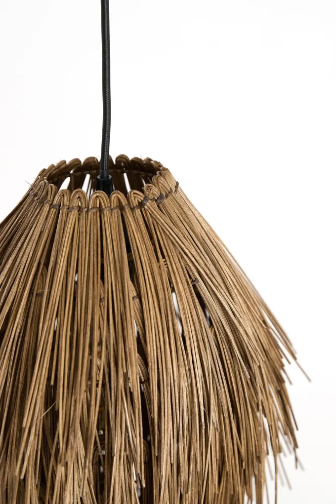 Light en Living Hanglamp Ø36x50 cm ARISCO rotan donker bruin