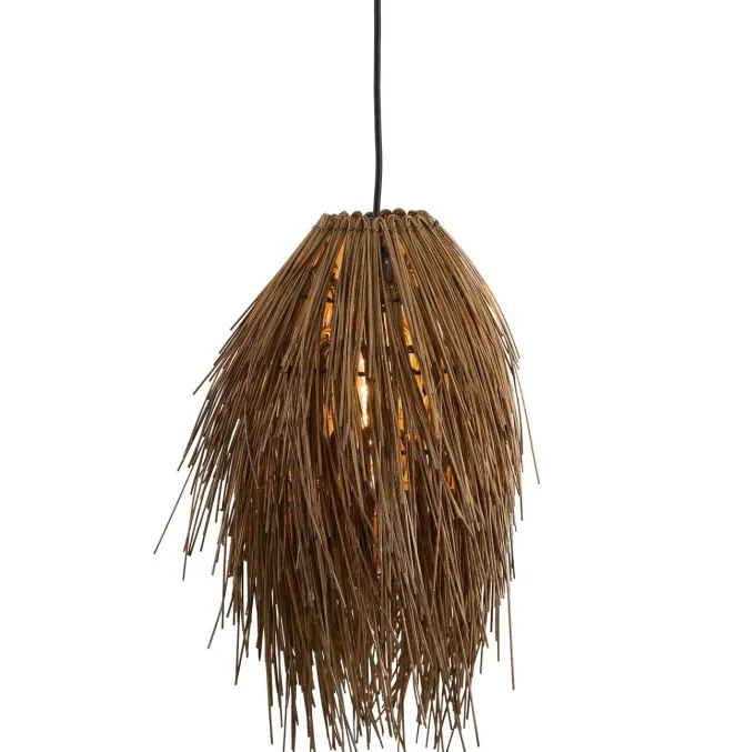 Light en Living Hanglamp Ø36x50 cm ARISCO rotan donker bruin