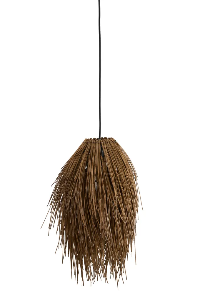 Light en Living Hanglamp Ø36x50 cm ARISCO rotan donker bruin