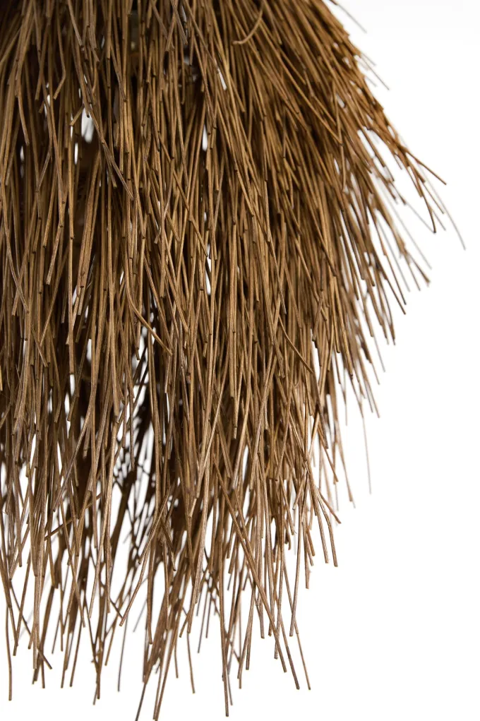 Light en Living Hanglamp Ø45x60 cm ARISCO rotan donker bruin