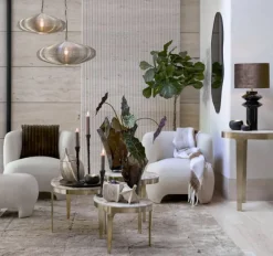 Light en Living Hanglamp Ø60x23 cm BAHOTO lichtgoud