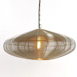 Light en Living Hanglamp Ø51x20 cm BAHOTO lichtgoud