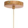 Light en Living Hanglamp Ø22x41,5 cm DANIA hout print naturel+touw crème