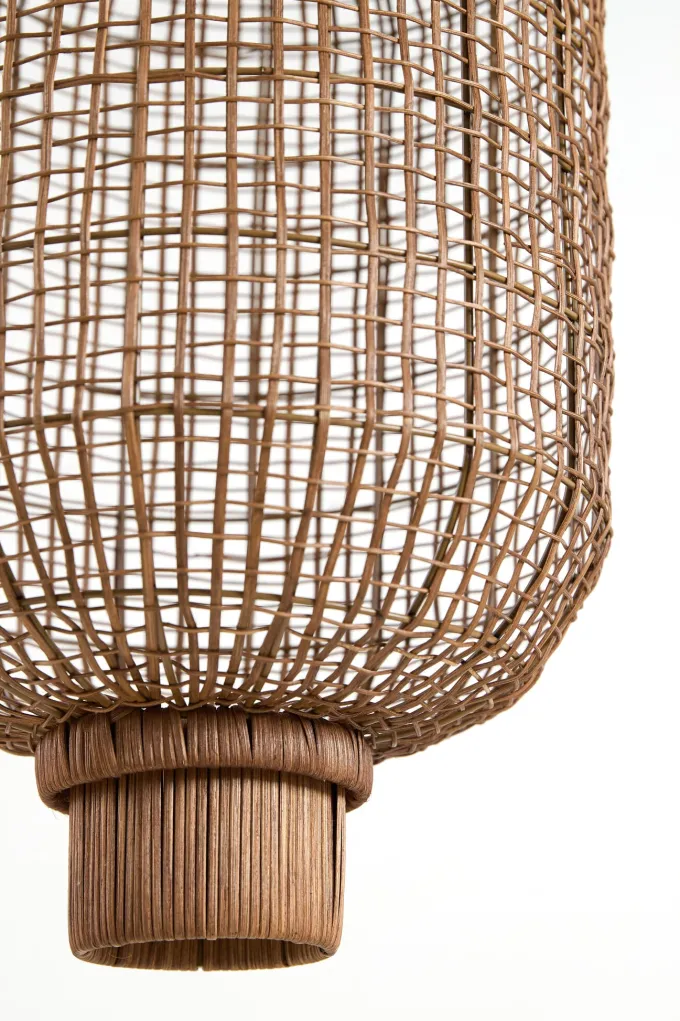 Light en Living Hanglamp Ø37x64,5 cm DORZAN rotan bruin