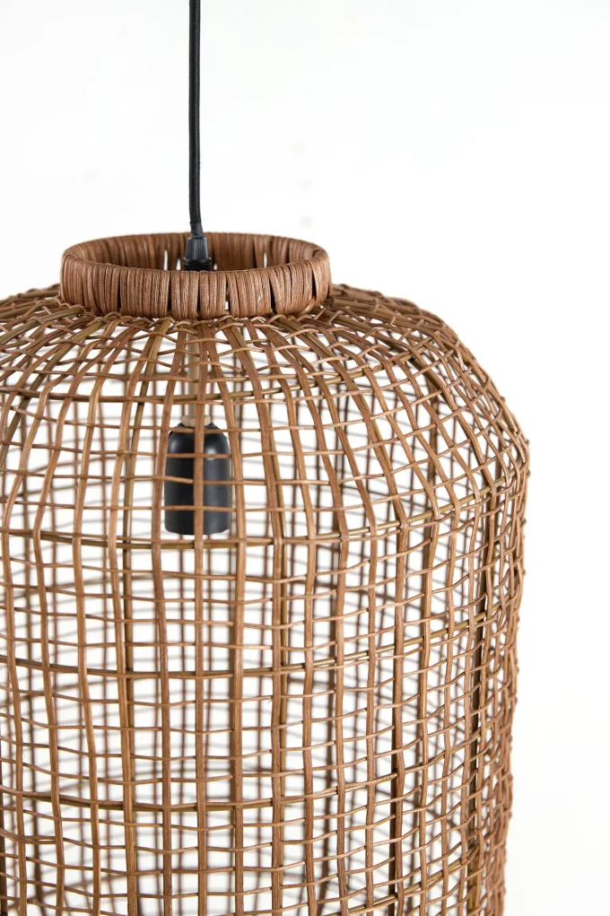 Light en Living Hanglamp Ø37x64,5 cm DORZAN rotan bruin