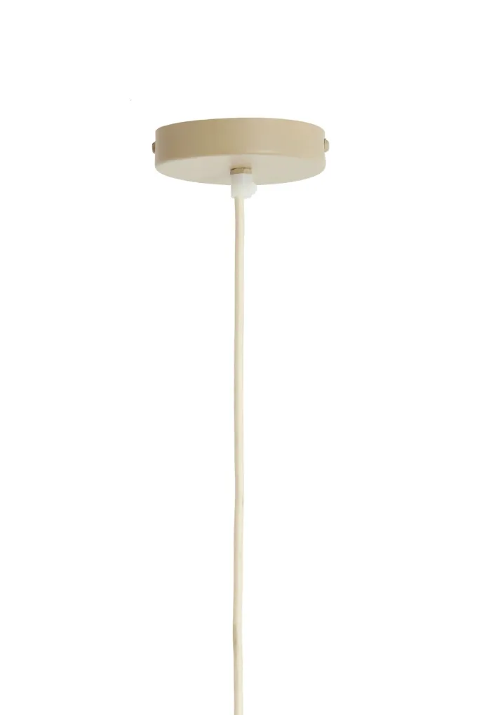Light en Living Hanglamp Ø40x30 cm ESMIRIA naturel+olijfgroen