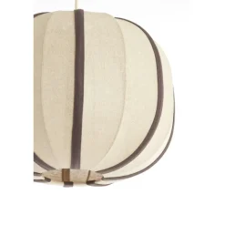 Light en Living Hanglamp Ø40x30 cm ESMIRIA natural+donkerbruin