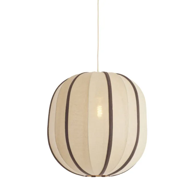 Light en Living Hanglamp Ø51x48 cm ESMIRIA natural+donkerbruin