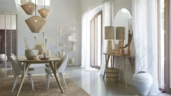 Light en Living Hanglamp Ø53x37 cm FELIDA crème