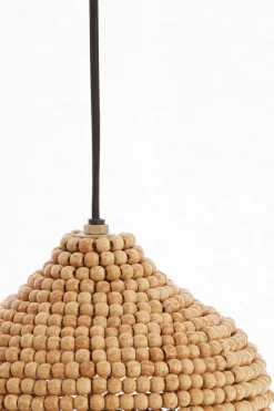 Light en Living Hanglamp Ø21x22 cm KALENGA kralen naturel