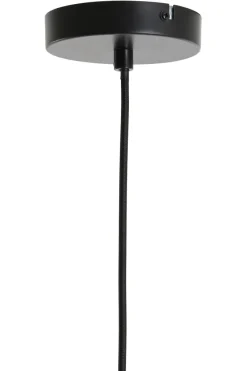 Light en Living Hanglamp Ø22x52 cm LEKAR Antiek Brons met Smoke Glas