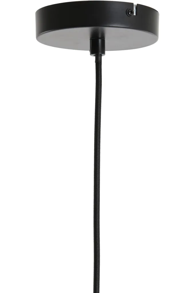 Light en Living Hanglamp Ø22x52 cm LEKAR Antiek Brons met Smoke Glas