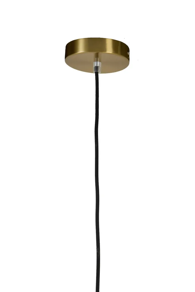 Light en Living Hanglamp Ø30x36 cm MINDELO glas amber+goud