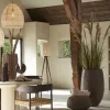 Light en Living Hanglamp Ø42x42 cm MAKASSAR zijde crème