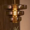 Light en Living Hanglamp Ø40x30 cm MEYARA glas bruin+goud