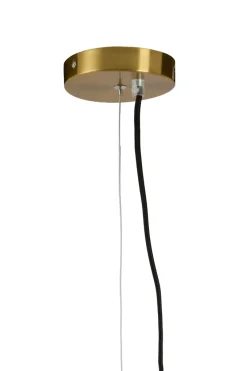 Light en Living Hanglamp Ø40x30 cm MEYARA glas bruin+goud