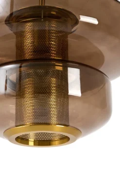 Light en Living Hanglamp Ø35x20 cm MEYARA glas bruin+goud