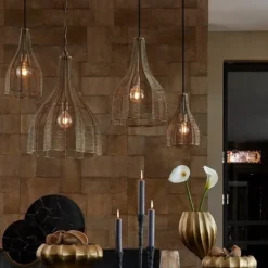 Light en Living Hanglamp Ø45x61 cm MARIAMA antiek brons