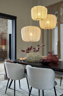 Light en Living Hanglamp Ø40x30 cm PLUMERIA zand - Light & Living