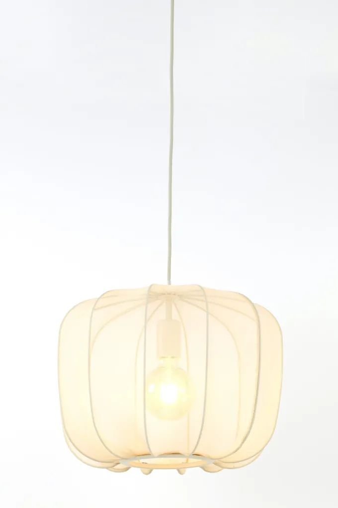 Light en Living Hanglamp Ø40x30 cm PLUMERIA zand - Light & Living