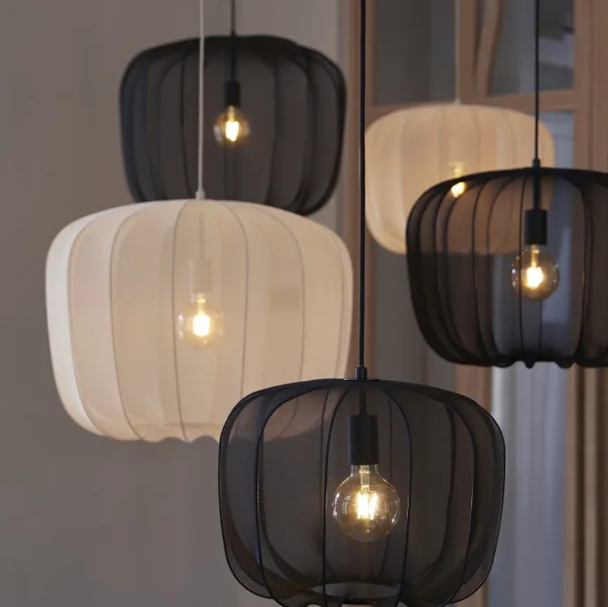 Light en Living Hanglamp Ø60x45 cm PLUMERIA zwart van Light & Living