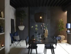 Light en Living Hanglamp Ø60x45 cm PLUMERIA zwart van Light & Living