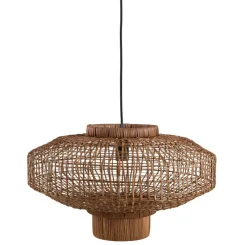Light en Living Hanglamp Ø50x30 cm PALDOR rotan bruin