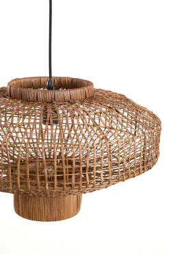 Light en Living Hanglamp Ø50x30 cm PALDOR rotan bruin