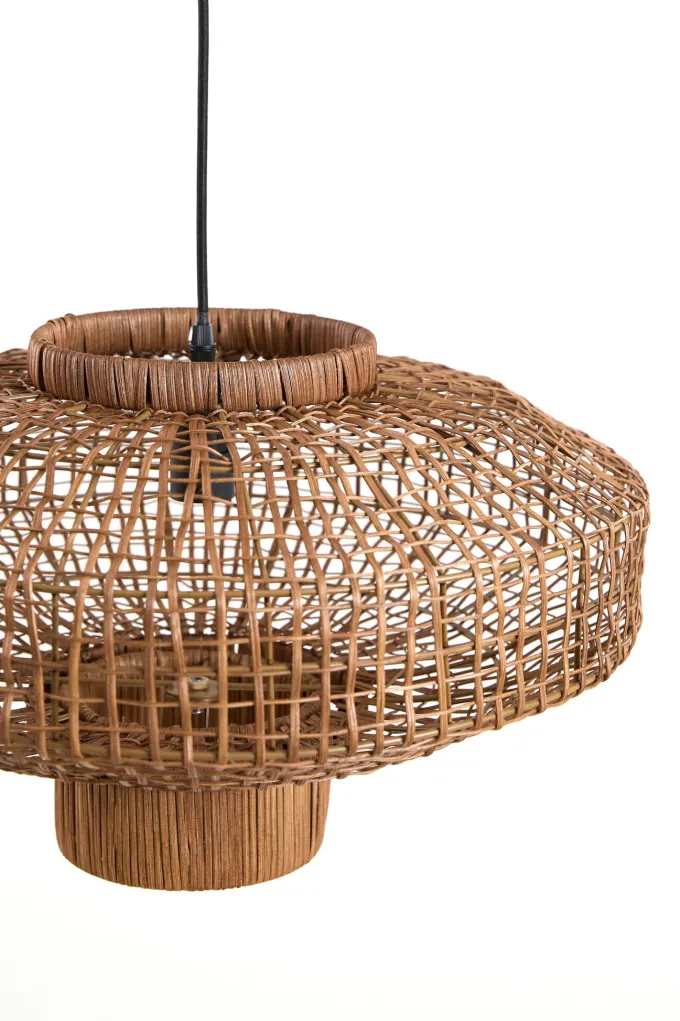 Light en Living Hanglamp Ø50x30 cm PALDOR rotan bruin